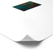 レインボーフロッグアート ポスター (角)