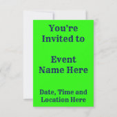 レインボーフローラふりかけ 招待状 (正面)