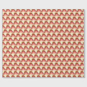 レインボーフローラベビーシャワー男女兼用ガール ラッピングペーパー (フラット)