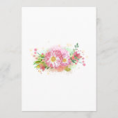 レインボーフローラユニコーンベビーシャワーアドバイスカード アドバイスカード (裏面)