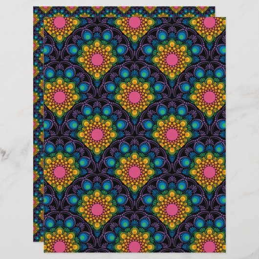 レインボーフローラ噴水マンダラアールデコホタテ (正面/裏面)