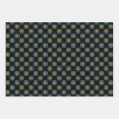 レインボーフローラ噴水マンダラ水玉模様 ラッピングペーパーシート (正面3)