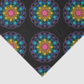 レインボーフローラ噴水マンダラ水玉模様 薄葉紙 (詳細)