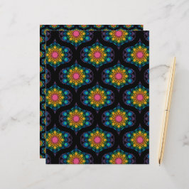 レインボーフローラ噴水マンダラ1970sレトロオギー