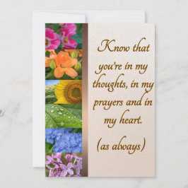 レインボーフローラ悔やみや弔慰カード シーズンカード