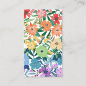 レインボーフローラ結婚ゲイのギフト登録 エンクロージャーカード (裏面)