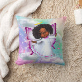 レインボーフワフクロウズ&バタフライベビー クッション (ブランケット)