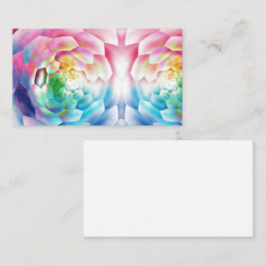 レインボーフーネコムビーハイブ抽象芸術 名刺 (正面/裏面)