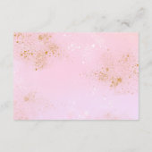 レインボーブックベビー、女の子の赤ちゃんシャワー エンクロージャーカード (裏面)