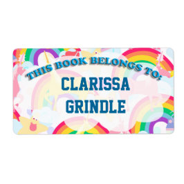 レインボーブックラベル ラベル