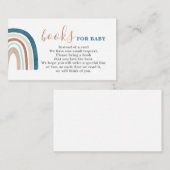 レインボーブック男の赤ちゃんカード エンクロージャーカード (正面/裏面)