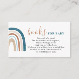 レインボーブック男の赤ちゃんカード エンクロージャーカード