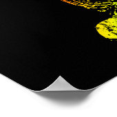 レインボーブッダ像 ポスター (角)