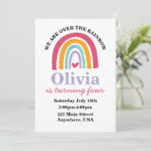 レインボーブライトの誕生日パーティー招待状 招待状 (スタンド正面)