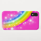 レインボーブライトピンクキッズiphone case Case-Mate iPhoneケース (裏面(横))