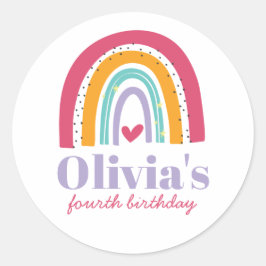 レインボーブライト誕生日 ラウンドシール