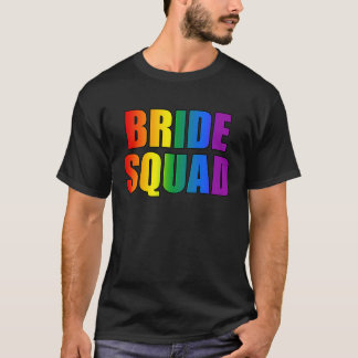 レインボーブライドスクワッド レズビアン LGBT ウェディング バチェロレッテ Tシャツ
