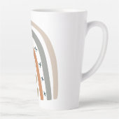 レインボーブラウンモダングレーホワイト カフェラテマグ (右)
