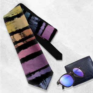 レインボーブラシストロークLGBTQ ID656 ネクタイ