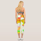 レインボーブラシ カプリレギンス (裏面)