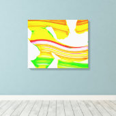 レインボーブラシ キャンバスプリント (インサイチュ (ウッドフロア))