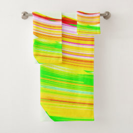 レインボーブラシ バスタオルセット