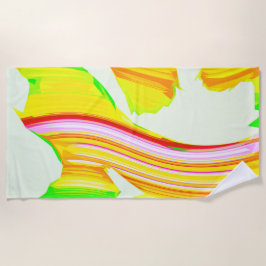 レインボーブラシ ビーチタオル