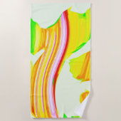 レインボーブラシ ビーチタオル (正面)