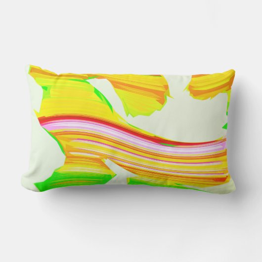 レインボーブラシ ランバークッション (正面)