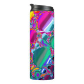 レインボーブラスト抽象芸術アート タンブラー (回転右)