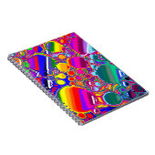 レインボーブラスト抽象芸術アート ノートブック (右側)
