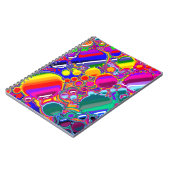 レインボーブラスト抽象芸術アート ノートブック (左側)