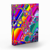 レインボーブラスト抽象芸術アート フォトブロック (左)