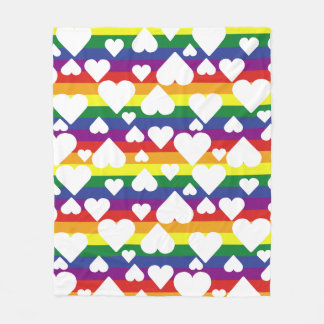 レインボーブランケット フリースブランケット