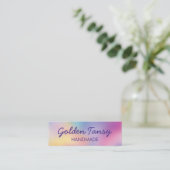 レインボーブラー衣類ジュエリー価格サイズハングタグ スキニー名刺 (スタンド正面)