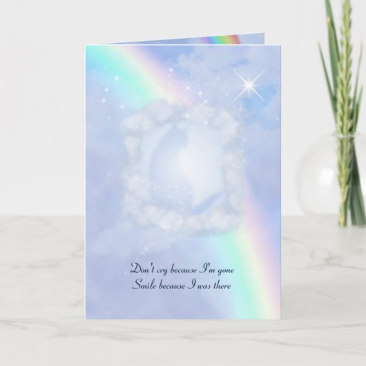 レインボーブリッジのペットの損失あなたのテキストと写真 カード (正面)