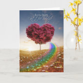 レインボーブリッジのペットの損失詩/あなたの損失のために残念 カード (黄色い花)