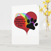 レインボーブリッジの猫で、誰かが私を待っている カード (黄色い花)