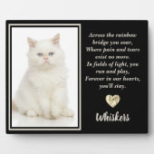 レインボーブリッジの白いペットキャットドッグを渡って フォトプラーク (正面)