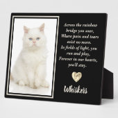 レインボーブリッジの白いペットキャットドッグを渡って フォトプラーク (側面)