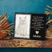 レインボーブリッジの白いペットキャットドッグを渡って フォトプラーク (側面)