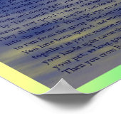 レインボーブリッジの詩 ペットの死を偲ぶメモリアル ポスター (角)