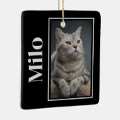 レインボーブリッジを渡るシルバーペットキャットメモリアル セラミックオーナメント (右)