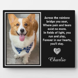 レインボーブリッジを渡るシルバー犬の記念碑 フォトプラーク