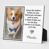 レインボーブリッジを渡るシルバー犬の記念碑 フォトプラーク (側面)