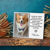 レインボーブリッジを渡るシルバー犬の記念碑 フォトプラーク (側面)