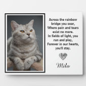 レインボーブリッジを渡るシルバー犬の記念碑 フォトプラーク (正面)