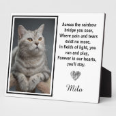 レインボーブリッジを渡るシルバー犬の記念碑 フォトプラーク (側面)