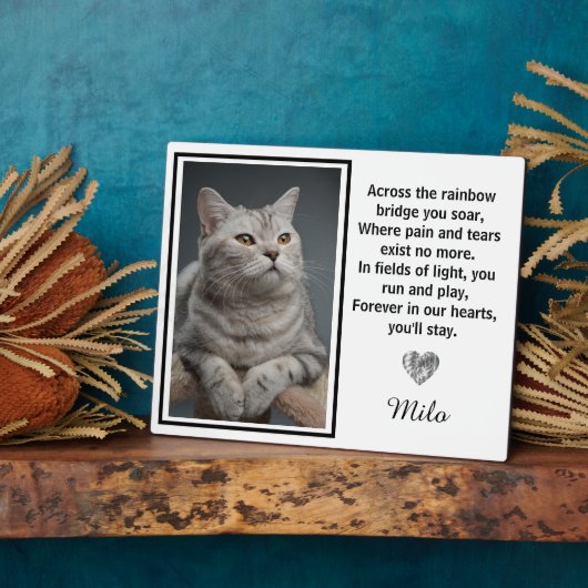 レインボーブリッジを渡るシルバー犬の記念碑 フォトプラーク (側面)