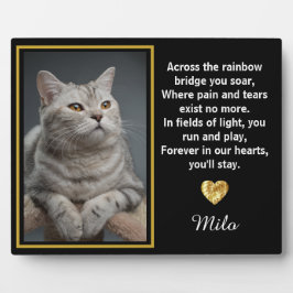 レインボーブリッジを渡る金ゴールドペットドッグメモリアル フォトプラーク